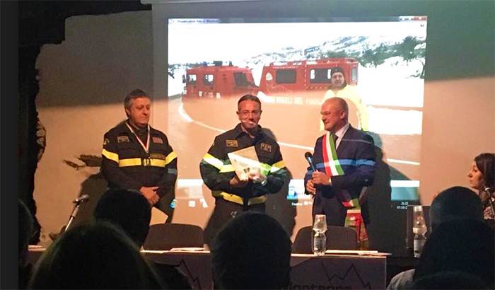 Il Sigillo Visconteo in premio al vigile del fuoco Danilo Bevilaqua ed alla Unione Sportiva 