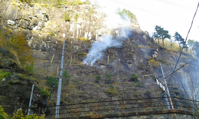 incendio iselle montagna stazione