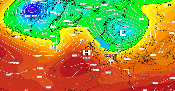 Meteo: temperature in calo e vento da nord in arrivo
