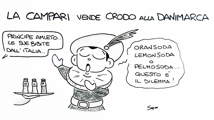 La Crodo venduta ad una ditta della Danimarca nella nuova vignetta di Sapo