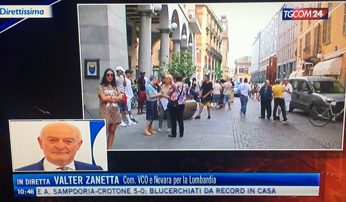 Zanetta al Tgcom24 in diretta racconta del passaggio del Vco alla Lombardia