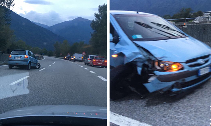 Incidente in superstrada a Piedimulera