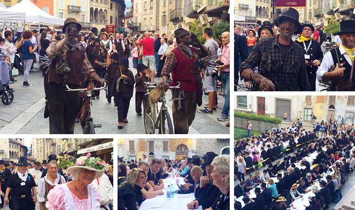 "Spazzacaminooo!". Sfilata in piazza e cena sotto le stelle per gli uomini in nero. Video e foto