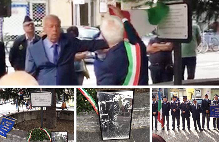 Scoperta la targa in memoria dell'Aviatore domese Arturo dell'Oro. Video