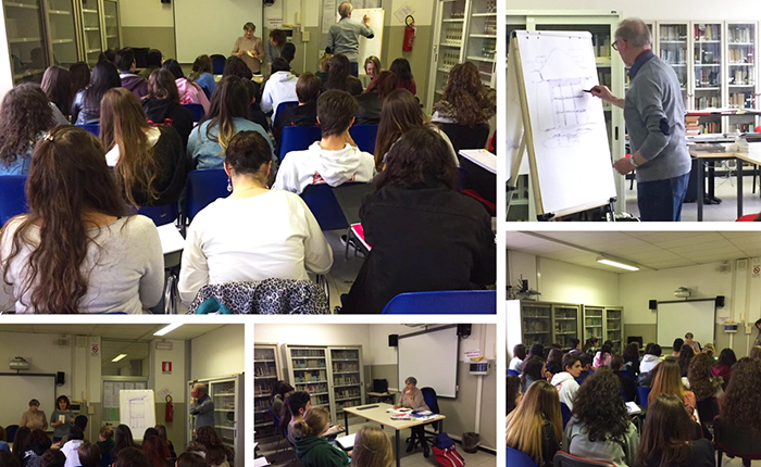 Arte e poesia al Liceo Spezia con Anna Mencarelli e Renzo Foglietta