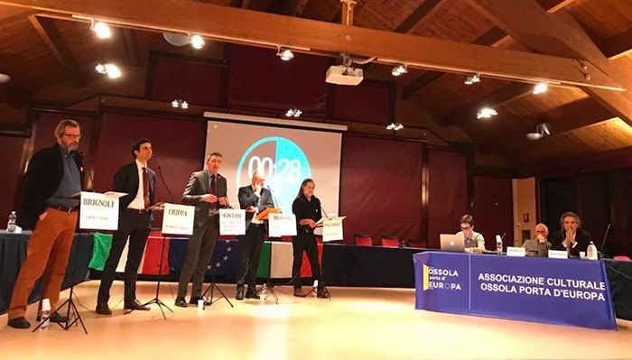 Affollato incontro con i candidati grazie a Ossola Porta d'Europa