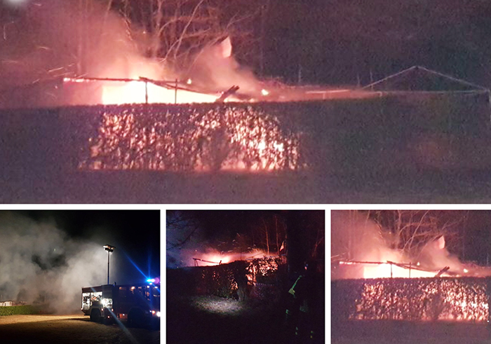 Incendio di una baracca a Villa, nessun ferito