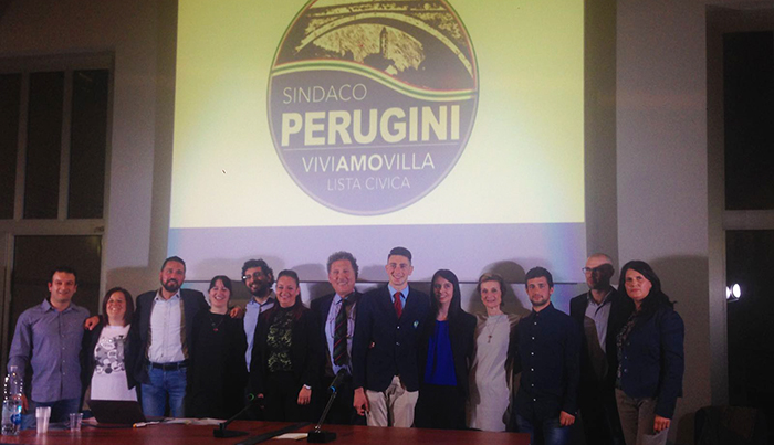 Perugini presenta la lista “Viviamovilla” e il programma se diventerà sindaco. Video