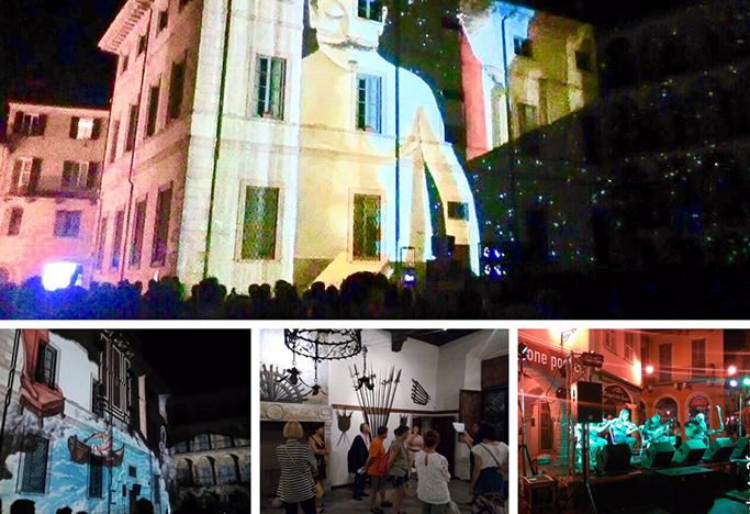 Vie e mostre piene con la "notte bianca della cultura" domese. Video e foto