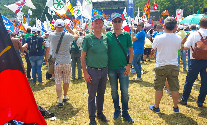 Neo leghisti a Pontida, c'erano anche Valter Zanetta e Luigi Spadone