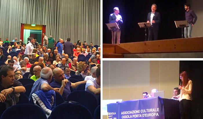 Due ore di dibattito serrato tra i candidati sindaco a Villadossola. Video