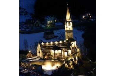 chiesa baceno notte