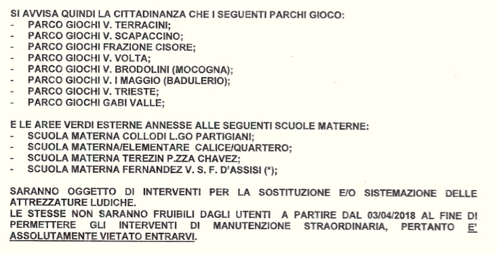 elenco aprchi domo