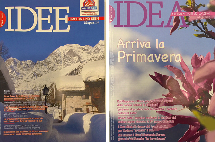 Ecco il nuovo numero di marzo di IDEA/ IDEE, il nostrio magazine free press in tre lingue