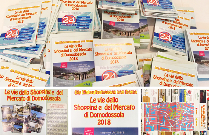 Ecco la nostra mappa "Le vie dello Shopping e del Mercato di Domo". 10 mila copie gratis