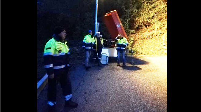 Chiusa questa notte la strada per Colloro, il sindaco Monti chiede incontro con la Provincia