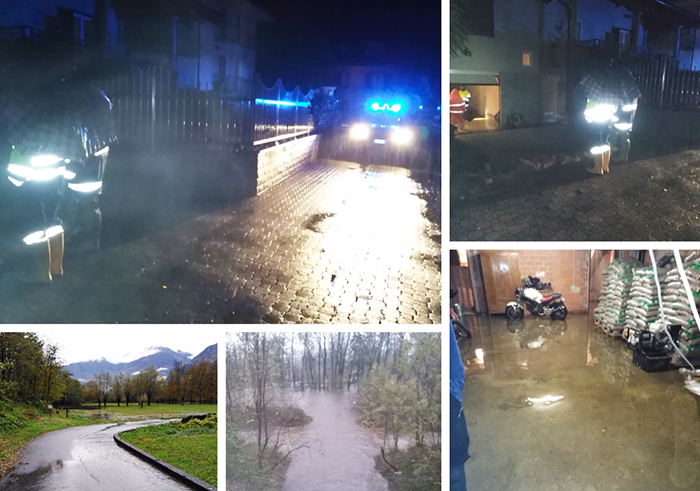 Emergenza pioggia: situazione sotto controllo a Beura e Cuzzego