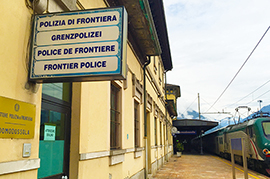 b polizia frontiera uffici binario