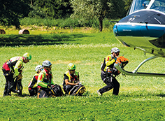 corta elicottero soccorso salita