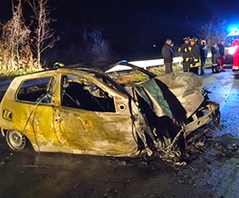 corta incidente vogogna incendiata