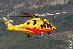 corta elicottero 118 decollo