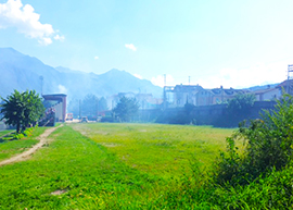 corta incendio ferrovia stadio