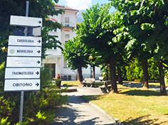 corta ospedale domo scritte cartelli obitorio