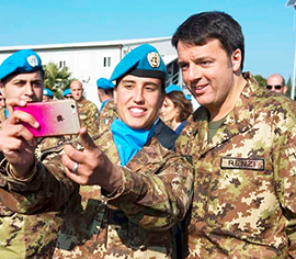 corta rubini michela renzi libano