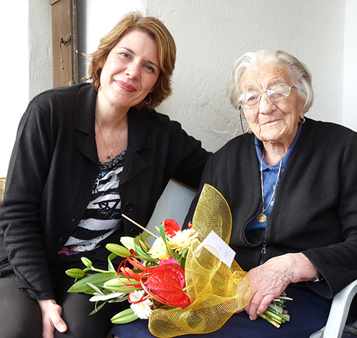Lidia con il sindaco SilviaTipaldi