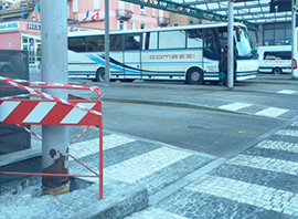 corta movicentro bus palo