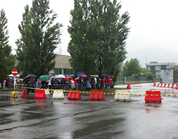 corta piedimulera pioggia rally