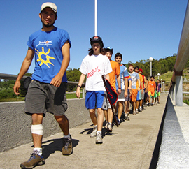 corta camminata fila