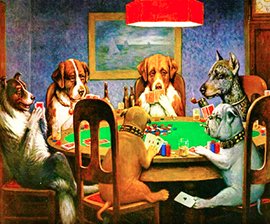 corta poker cani