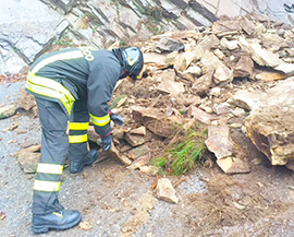 corta frana vigili fuoco